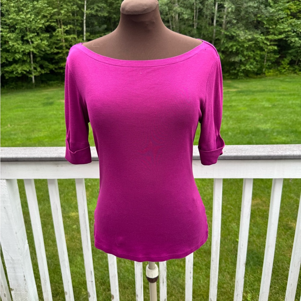 Ralph Lauren Purple Short Sleeve Tee
